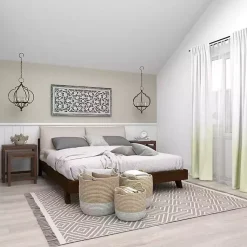 Kirklands Home Accent & End Tables|Wood Carved Floral Nesting Tables, Set of 2 Brown