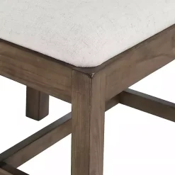 Kirklands Home Dining Chairs|Brown Wood Farmhouse Dining Chairs, Set of 2