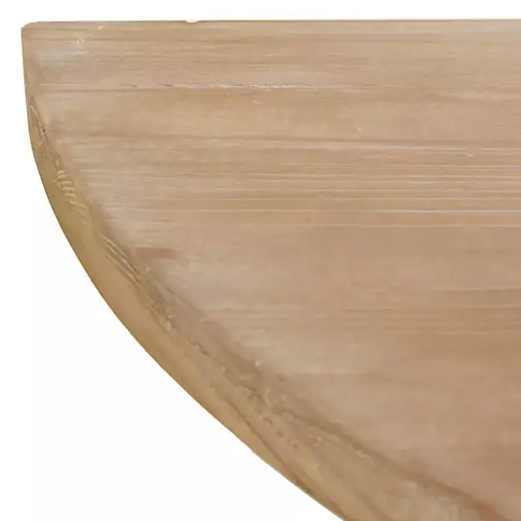 Kirklands Home Console Tables|Wood Half Round Console Table Brown