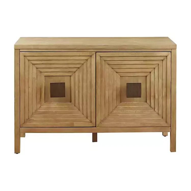 Kirklands Home Entryway Furniture|Wood Layered Doors Cabinet Brown