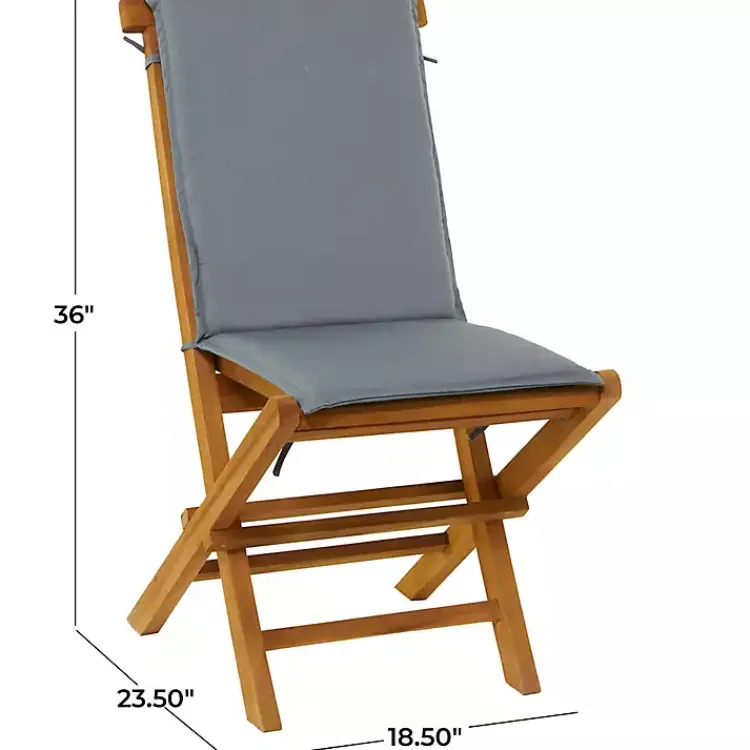 Kirklands Home Outdoor Dining|Wood Outdoor Folding Dining Chairs, Set of 2 Brown