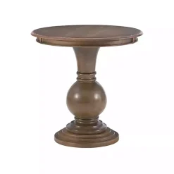 Kirklands Home Accent & End Tables|Wood Round Base Side Table Brown