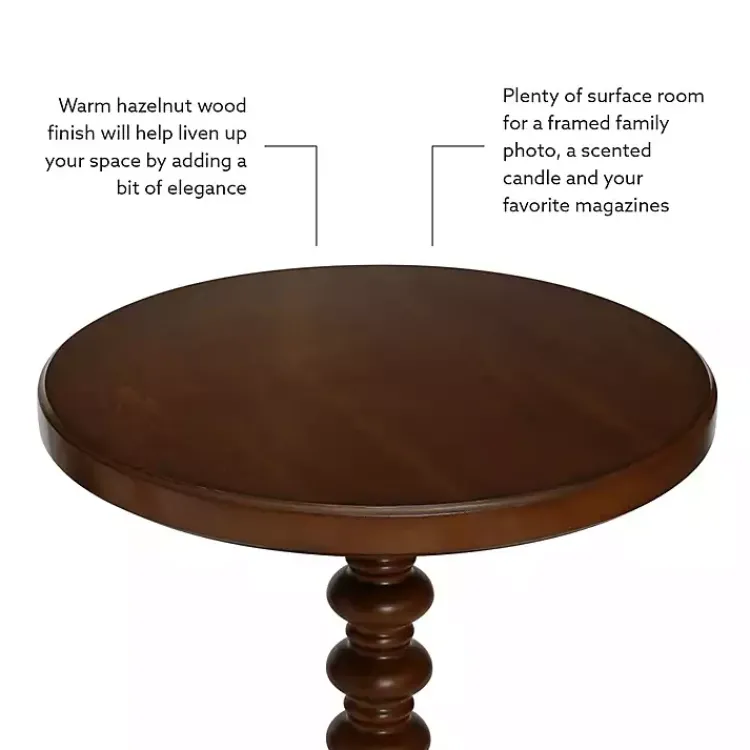 Kirklands Home Accent & End Tables|Wood Spindle Side Table Brown