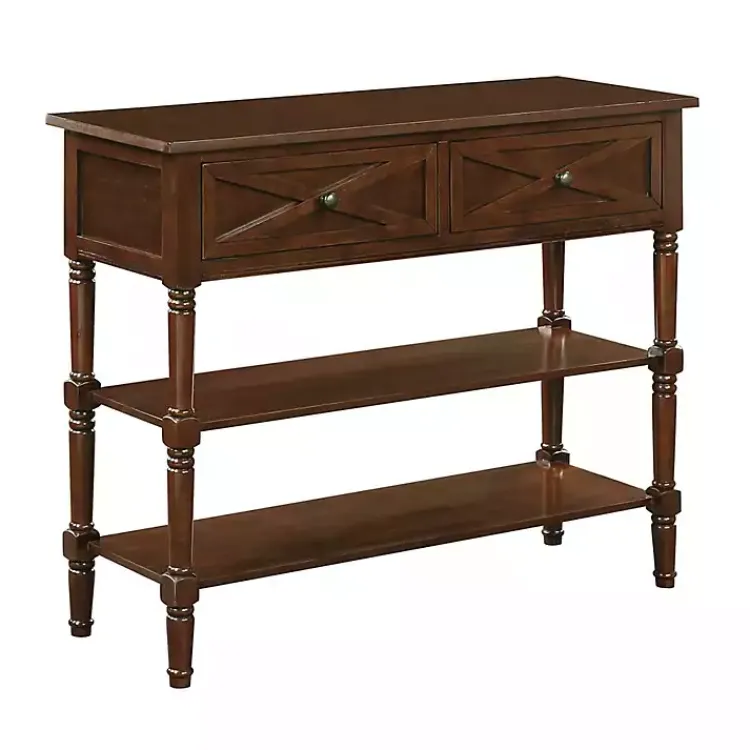 Kirklands Home Console Tables|Wood Traditional Console Table Brown