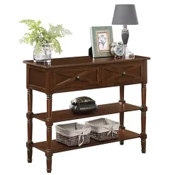 Kirklands Home Console Tables|Wood Traditional Console Table Brown