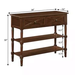 Kirklands Home Console Tables|Wood Traditional Console Table Brown