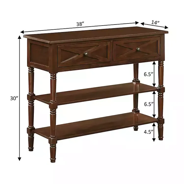 Kirklands Home Console Tables|Wood Traditional Console Table Brown