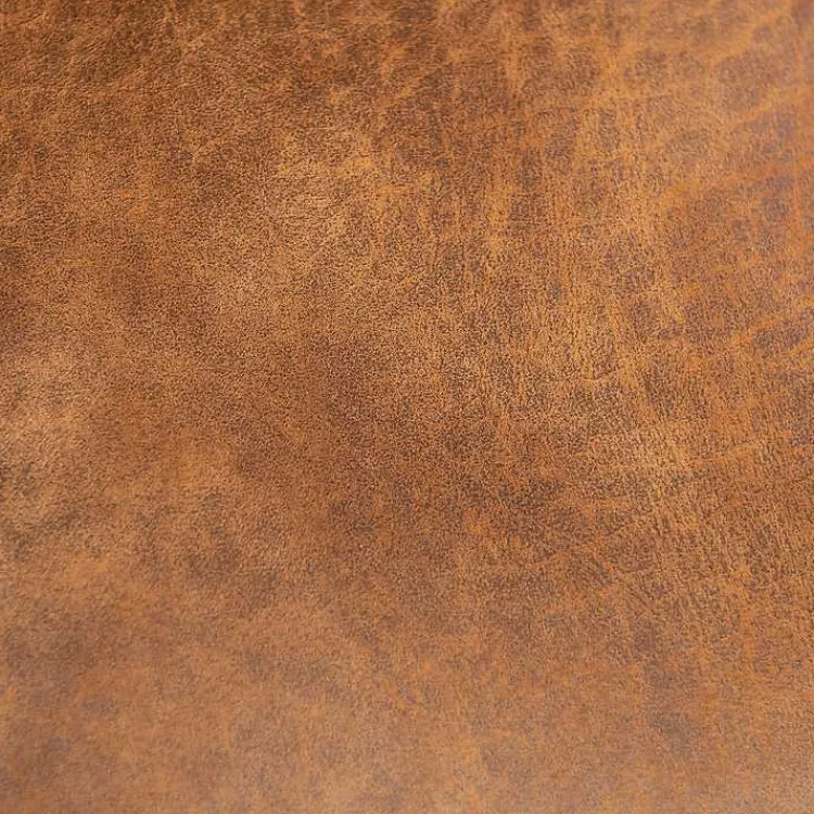 Kirklands Home Office Furniture|Wyatt Faux Leather Swivel Office Chair Brown