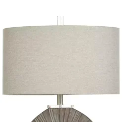 Kirklands Home Table Lamps|Brushed Brown Shell Table Lamp Gray