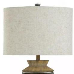 Kirklands Home Table Lamps|Brushed Gold Ribbed Table Lamp Ivory