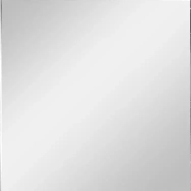 Kirklands Home Decorative Mirrors|Brushed Metal Square Framed Mirror Silver