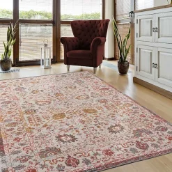 Kirklands Home Outdoor Rugs|Budding Bohemian Indoor/Outdoor Area Rug, 5x8