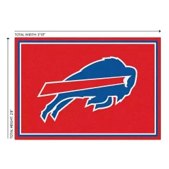 Kirklands Home Area Rugs|Buffalo Bills Area Rug, 3x4 Red