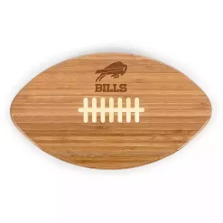 Kirklands Home Serving & Entertaining|Buffalo Bills Bamboo Football Cutting Board Tan