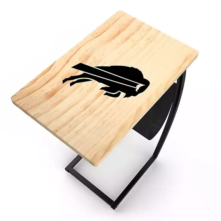 Kirklands Home Accent & End Tables|Buffalo Bills Wood C-Table Tan