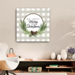 Buffalo Check Christmas Canvas Print, 30x30 in. Christmas Art & Wall Decor