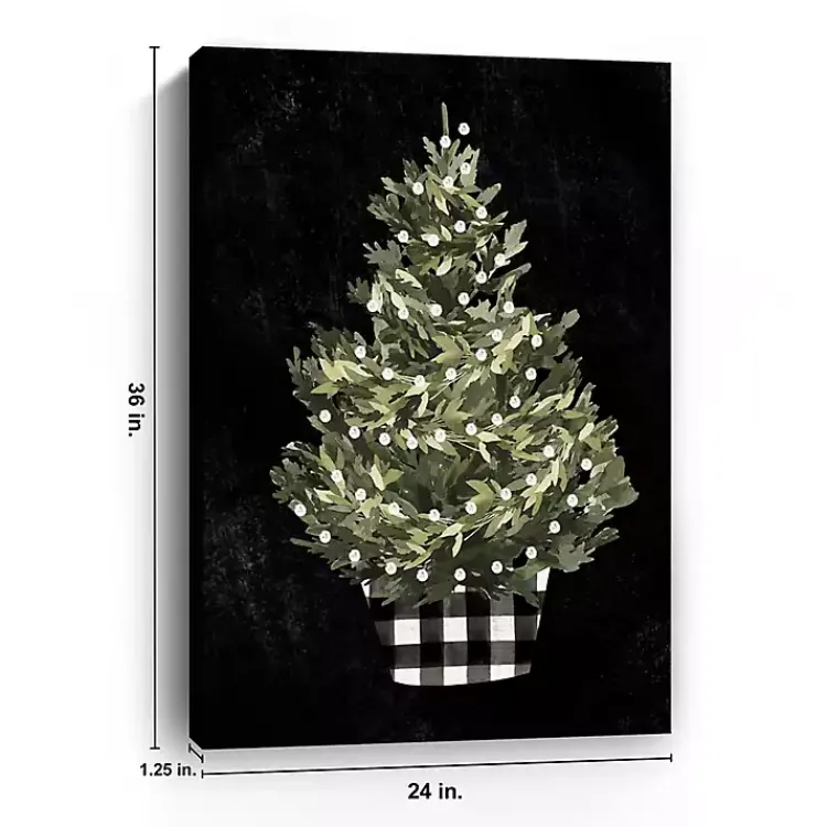 Outlet Buffalo Check Christmas Tree Canvas Art Print Christmas Art & Wall Decor