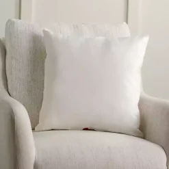 Hot Bulldog with Santa Hat Christmas Pillow Pillows