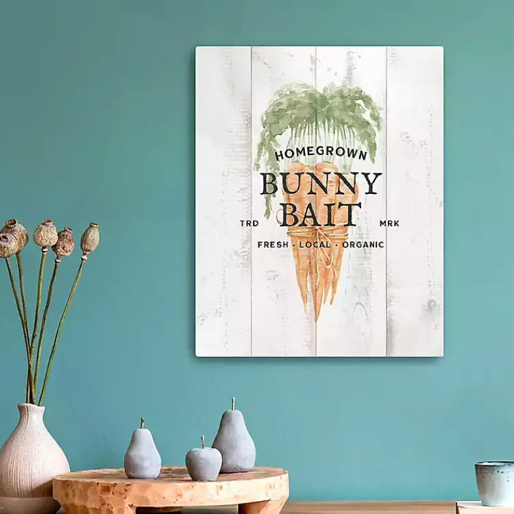 Discount Bunny Bait Carrot Canvas Art Print Easter Decorations