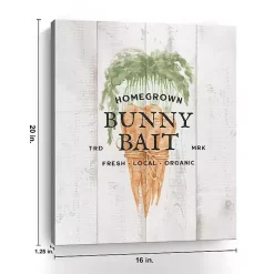 Discount Bunny Bait Carrot Canvas Art Print Easter Decorations