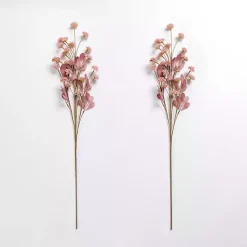 New Burgundy Everlasting Flower Stems, Set of 2 Stems & Bouquets