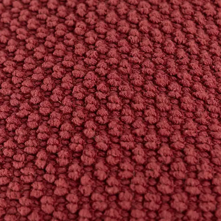 Discount Burgundy Woven Nubby Pillow Pillows
