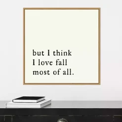 Discount But I Think I Love Fall Framed Wall Art Fall