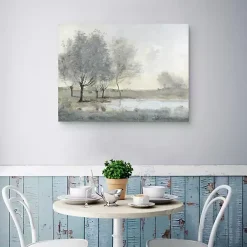 Kirklands Home Canvas Art|By the Pond II Canvas Art Print Gray