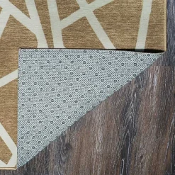 Kirklands Home Area Rugs|Camel Intersections Washable Area Rug, 3x5