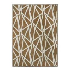 Kirklands Home Area Rugs|Camel Intersections Washable Area Rug, 5x7