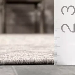 Kirklands Home Outdoor Rugs|Cammie Gray Moroccan Geometric Outdoor Rug, 8x10