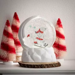 Sale Candy Cane Bottle Brush Christmas Trees, Set of 3 Christmas Decorations