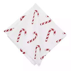 New Candy Cane Wishes Napkins, Set of 6 Christmas Dining & Entertaining