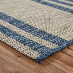 Kirklands Home Outdoor Rugs|Captiva Nautical Helm Outdoor Area Rug, 5x7