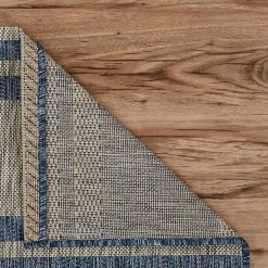 Kirklands Home Outdoor Rugs|Captiva Nautical Helm Outdoor Area Rug, 5x7