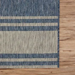 Kirklands Home Outdoor Rugs|Captiva Nautical Helm Outdoor Area Rug, 5x7