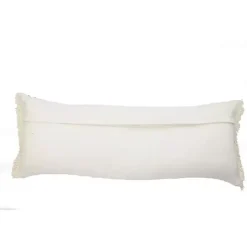 Online Caramel Coated Lumbar Accent Pillow with Fringe Pillows