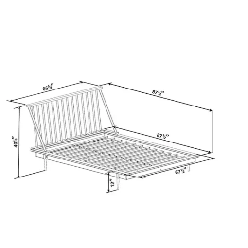 Kirklands Home Beds & Headboards|Caramel Mid-Century Modern Queen Bed Frame Brown
