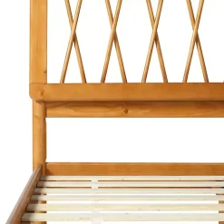 Kirklands Home Beds & Headboards|Caramel Wood Spindle Headboard Full Bed Brown