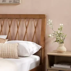 Kirklands Home Beds & Headboards|Caramel Wood Spindle Headboard Full Bed Brown