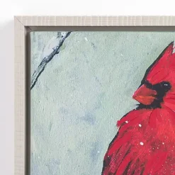Kirklands Home Canvas Art|Cardinal on Branch Framed Canvas Art Print
