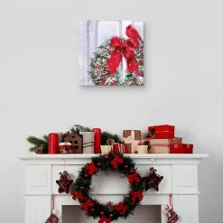Best Cardinal Wreath Canvas Art Print Christmas Art & Wall Decor