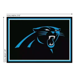 Kirklands Home Area Rugs|Carolina Panthers Area Rug, 3x4 Black