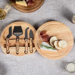 Kirklands Home Serving & Entertaining|Carolina Panthers Cheese Board and Tool Set Tan