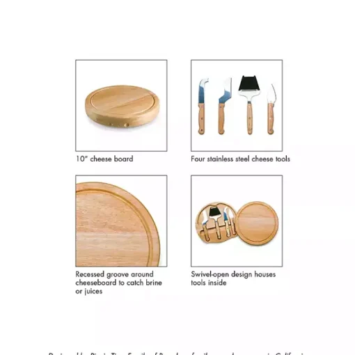Kirklands Home Serving & Entertaining|Carolina Panthers Cheese Board and Tool Set Tan