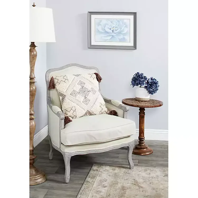 Kirklands Home Accent & End Tables|Carved Mandala Mango Wood Accent Table Brown