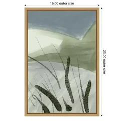 Kirklands Home Canvas Art|Cattail Abstract Framed Canvas Art Print