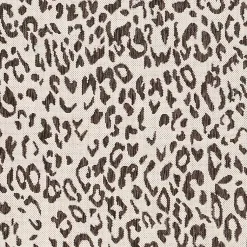 Kirklands Home Outdoor Rugs|Cauli Leopard Print Round Outdoor Rug, 6 ft. Black