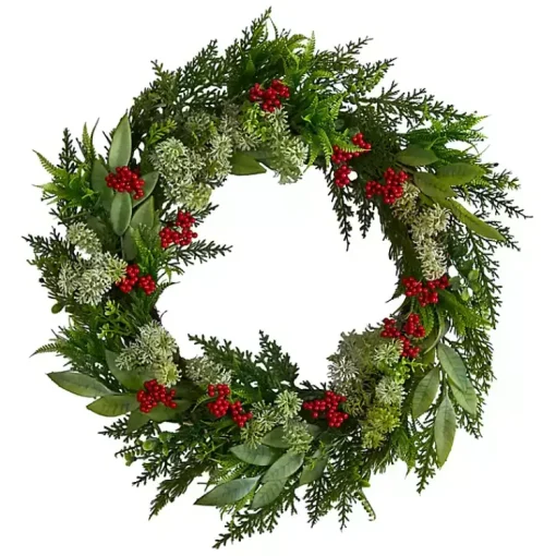 Cedar and Eucalyptus Berry Wreath Christmas Wreaths