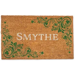 Kirklands Home Doormats|Celtic Clovers Personalized Coir Doormat